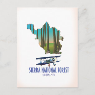 Sierra National Forest California, Verenigde State Briefkaart