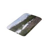 Sierra Nevada bergen en sneeuw op Yosemite Badmat (Gekanteld)