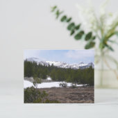 Sierra Nevada bergen en sneeuw op Yosemite Briefkaart (Staand voorkant)