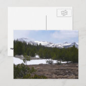 Sierra Nevada bergen en sneeuw op Yosemite Briefkaart (Voorkant / Achterkant)