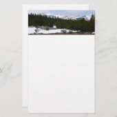 Sierra Nevada bergen en sneeuw op Yosemite Briefpapier (Voorkant / Achterkant)
