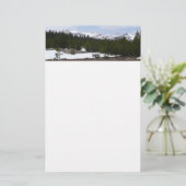 Sierra Nevada bergen en sneeuw op Yosemite Briefpapier (Staand voorkant)