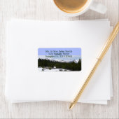 Sierra Nevada bergen en sneeuw op Yosemite Etiket (Insitu)