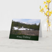 Sierra Nevada bergen en sneeuw op Yosemite Kaart (Gele Bloem)