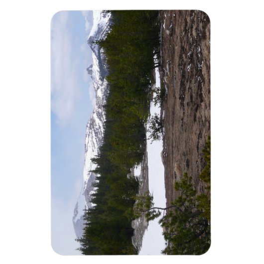 Sierra Nevada bergen en sneeuw op Yosemite Magneet (Verticaal)