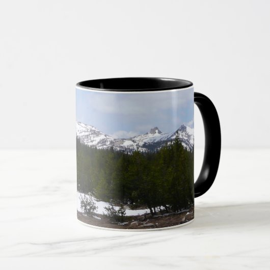 Sierra Nevada bergen en sneeuw op Yosemite Mok (Voorkant rechts)