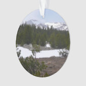 Sierra Nevada bergen en sneeuw op Yosemite Ornament (voorkant)