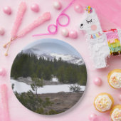 Sierra Nevada bergen en sneeuw op Yosemite Papieren Bordje (Feest)