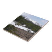 Sierra Nevada bergen en sneeuw op Yosemite Tegeltje (Zijkant)