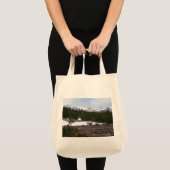 Sierra Nevada bergen en sneeuw op Yosemite Tote Bag (Voorkant (product))