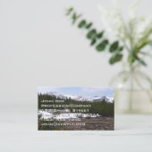 Sierra Nevada bergen en sneeuw op Yosemite Visitekaartje (Staand voorkant)