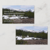 Sierra Nevada bergen en sneeuw op Yosemite Visitekaartje (Voorkant / Achterkant)