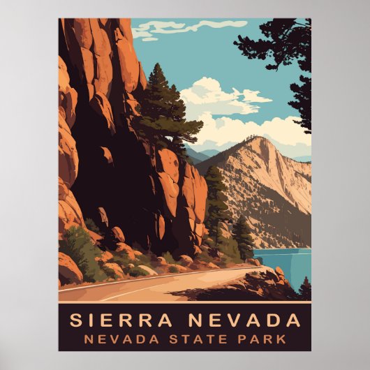 Sierra Nevada, bergen, reizen Poster (Voorkant)