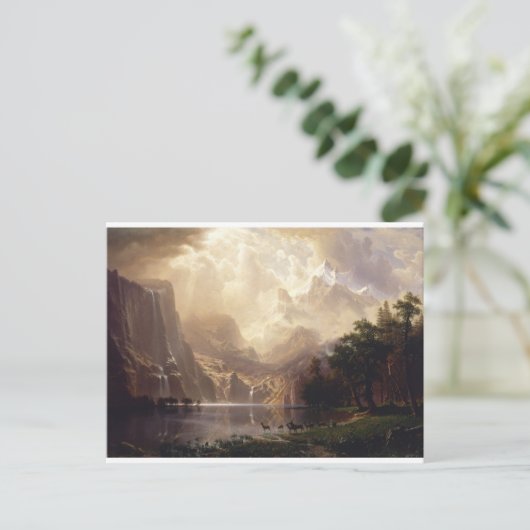  Sierra Nevada bergen van Bierstadt Briefkaart (Staand voorkant)