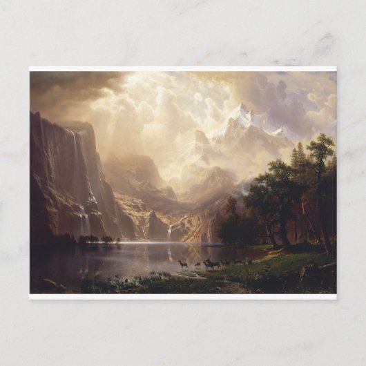  Sierra Nevada bergen van Bierstadt Briefkaart