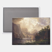 Sierra Nevada CA landschap Art Monogrammen Magneet (Voorkant / Achterkant)