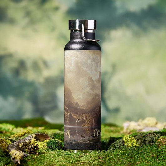 Sierra Nevada CA  landschap Art Monogrammen Waterfles (Buiten)