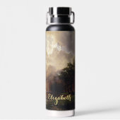 Sierra Nevada CA  landschap Art Monogrammen Waterfles (Achterkant)