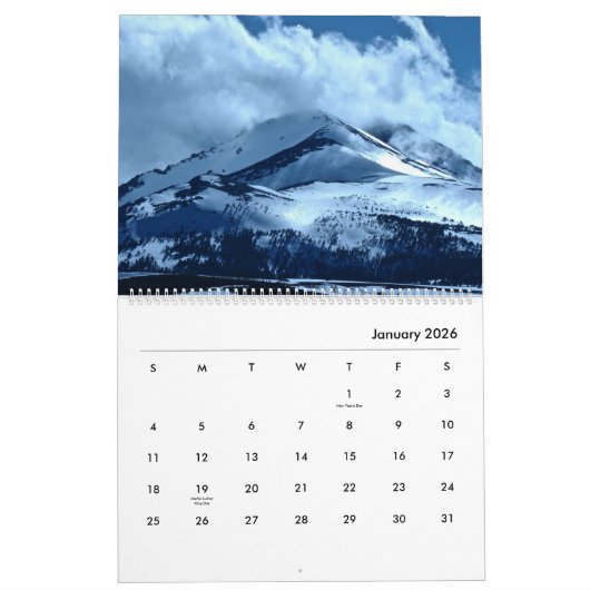 Sierra Nevada California Landscape Photography Kalender (Jan 2026)