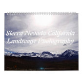 Sierra Nevada California Landscape Photography Kalender (Hoes)