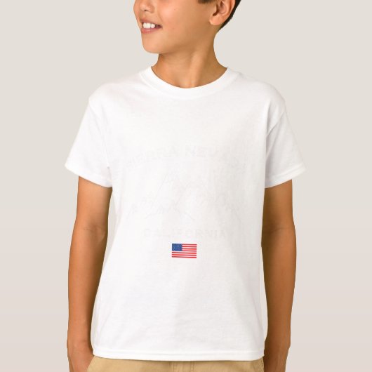 Sierra Nevada California Ski Resort Skiën Souveni T-shirt (Voorkant)