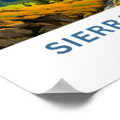 Sierra Nevada Californië Reisprint Poster (Hoek)