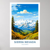 Sierra Nevada Californië Reisprint Poster (Voorkant)