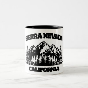 Sierra Nevada, Californië Tweekleurige Koffiemok