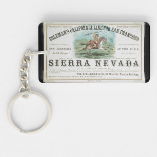 Sierra Nevada Clipper zeilschip 1900 Sleutelhanger