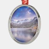 Sierra Nevada-gebergte, Herfst, CA Metalen Ornament (Links)