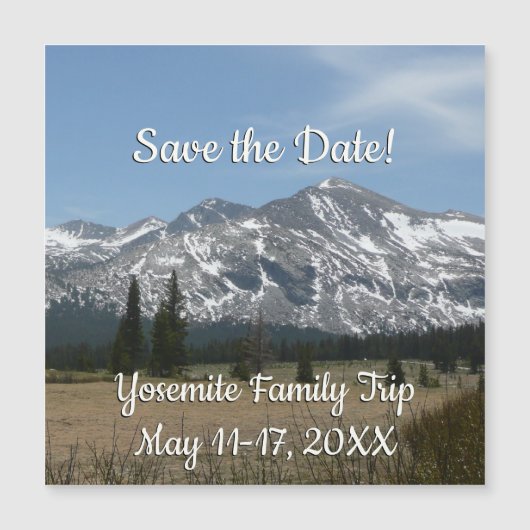 Sierra Nevada-gebergte I vanuit Yosemite (Voorkant)