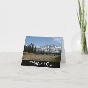Sierra Nevada-gebergte I vanuit Yosemite Bedankkaart