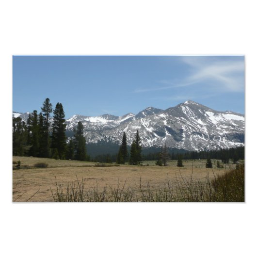 Sierra Nevada-gebergte I vanuit Yosemite Foto Afdruk (Voorkant)