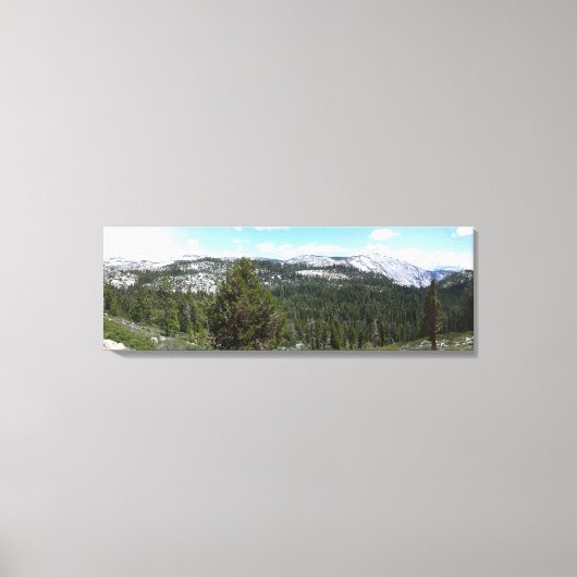 Sierra Nevada-gebergte II vanuit Yosemite Canvas Afdruk (Voorkant)