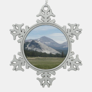 Sierra Nevada-gebergte III Yosemite National Park Tin Sneeuwvlok Ornament