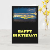 Sierra Nevada HDR Verjaardag Kaart (Gele Bloem)