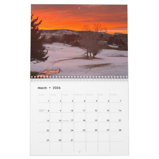 Sierra Nevada Mountain Range Kalender (Mar 2026)