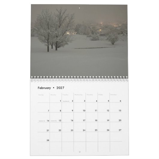 Sierra Nevada Mountain Range Kalender (Feb 2027)