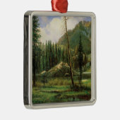 Sierra Nevada Mountains (Amerikaans bos) Metalen Ornament (Rechts)