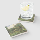 Sierra Nevada Mountains (Amerikaans bos) Stenen Onderzetter (Zijkant)