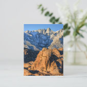 Sierra Nevada Mountains en Alabama Hills Sunrise Briefkaart (Staand voorkant)