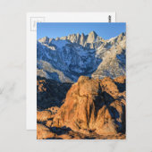 Sierra Nevada Mountains en Alabama Hills Sunrise Briefkaart (Voorkant / Achterkant)