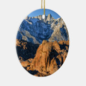 Sierra Nevada Mountains en Alabama Hills Sunrise Keramisch Ornament (Rechts)