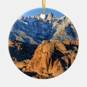 Sierra Nevada Mountains en Alabama Hills Sunrise Keramisch Ornament