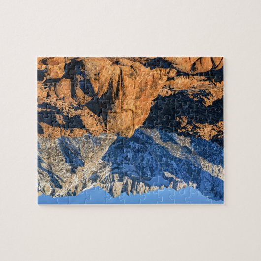 Sierra Nevada Mountains en Alabama Hills Sunrise Legpuzzel (Horizontaal)