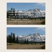 Sierra Nevada Mountains I uit Yosemite Visitekaartje (Voorkant /achterkant)
