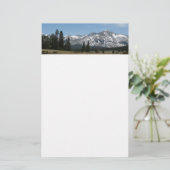 Sierra Nevada Mountains I vanuit Yosemite Briefpapier (Staand voorkant)