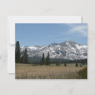 Sierra Nevada Mountains I vanuit Yosemite Feestdagenkaart