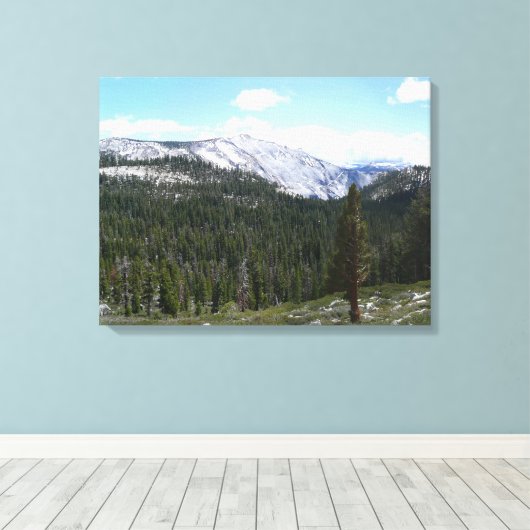 Sierra Nevada Mountains II uit Yosemite Canvas Afdruk (Insitu (Houten vloer))