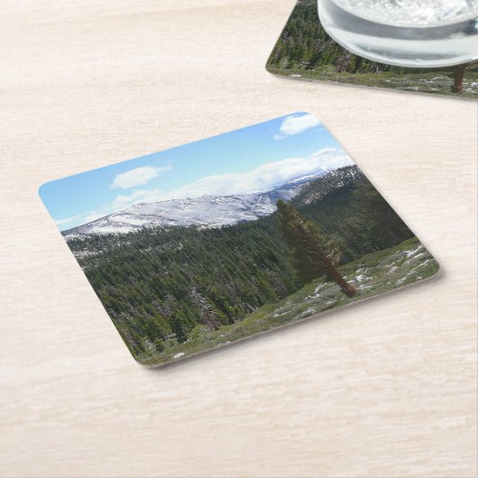 Sierra Nevada Mountains II uit Yosemite Kartonnen Onderzetters (Schuin)